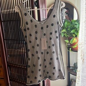 Katherine Barclay Montreal knit, mesh, unique top! Very luxe, new with tags!